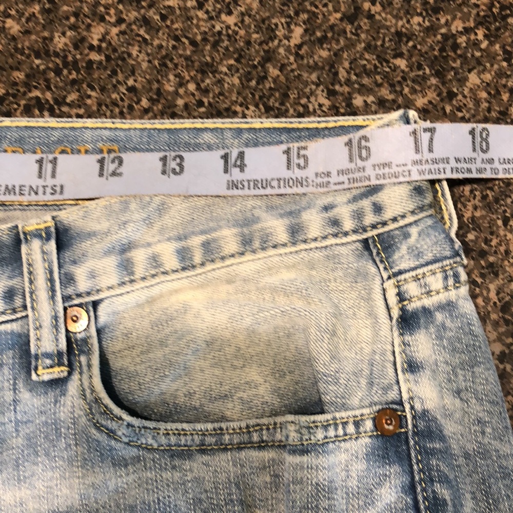 AEO Blue Jeans Skinny Distressed Size 32x30 - Picture 8 of 11